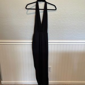 ASTR the Label Black Halter Jumpsuit